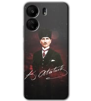 Xiaomi Redmi 13C Kılıf HD Desen Baskılı Kılıf - Kemal Atatürk