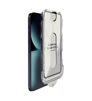 iPhone 17 Air Kolay Uygulama Aparatlı Dust Proof Temperli Cam Ekran Koruyucu (Siyah)