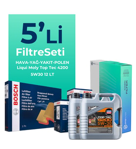 BOSCH Mercedes Sprinter 313 Dizel Filtre Bakım Seti Liqui Moly Motor Yağlı (2011-2016) 5 Li