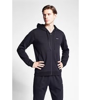 Erkek Fermuarlı Kapüşonlu Sweatshirt 25S-1241-25B (Siyah)