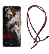 General Mobile GM 21 Pro GM 22 Pro Plus Kılıf Boyun Asklı Rasta Silikon Wolf Eyes 1758
