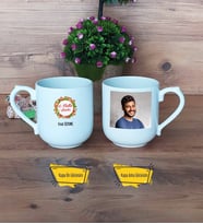Yılbaşı Hediyesi Kupa Bardak Oval Fotoğraflı Yeni Yıl Hediyesi