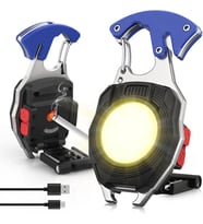 WRT ŞARJLI LED LAMBASI KAMP ÇAKMAK MİNİ FENER (Mavi)