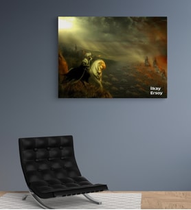 Kişiye Özel Fatih Sultan Mehmet  Tasarımlı Yeni İş Hediyesi Kanvas Tablo 30x50 cm