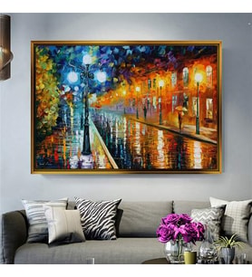 Altın Çerçeveli dekoratif tablo l1110 (Gold)