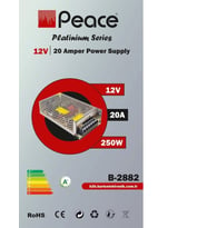Peace B2882 Metal Adaptör 12V 20A Silver (Gri)