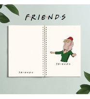 Friends Dizi Monica Defter Tasarım Spiralli A5 96 Yaprak Çizgisiz Defter PYTKDT02810