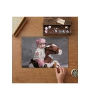 Oyuncak At ile Bebek Tasarımı 240 parça Ahşap Puzzle Ahşap Kutuda MP00689