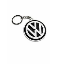Volkswagen Logo Anahtarlık Siyah Beyaz Kauçuk Tasarım Araba Anahtarlığı VW Aksesuar