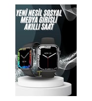 Mey İthalat® Yeni Model Akıllı Saat Dokunmatik Ekran Unisex Amoled Ekran 44 mm