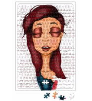 Şiir Yazdıran Kadınlar Puzzle 240 Parça Yapboz