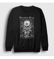Presmono Unisex Siyah Catharsis Machine Head Sweatshirt