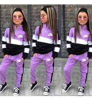 MODAVALS NIKE BASKILI YARIM FERMUARLI ÇOCUK EŞOFMAN TAKIMI