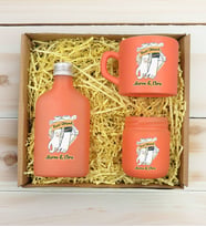BK Gift Kişiye Özel İsimli DTF Best Friend Temalı Somon Kahve Fincanı & Kolonya & Mum Hediye Seti-4, Arkadaşa Hediye, Doğum Günü Hediyesi