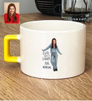 Kişiye Özel Karikatürlü Cute But Libra Terazi Burcu Lüks Fincan Doğum Günü Hediyesi
