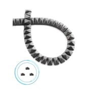 Hematit Doğal Taş Mat Gri Piramit Kesim 8x5mm Dizi [AA]