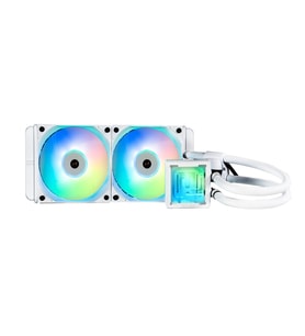 BITFENIX 240mm CUBE 240 AIO-240-WW27A-RP ARGB Sıvı Soğutmalı AM5-1851p İşlemci Fanı Beyaz