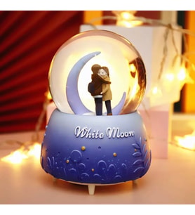 Kar Küresi Işıklı ve Müzikli Moonlight Love