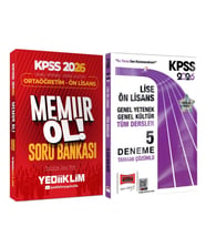 Yediiklim 2026 KPSS Ortaöğretim Önlisans Memur Ol Soru ve Yargı Tüm Dersler 5 li Deneme Seti 2 Kitap
