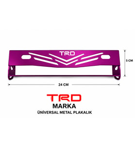 TRD Marka Universal Metal Plakalık – Mor
