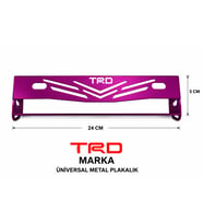 TRD Marka Universal Metal Plakalık – Mor