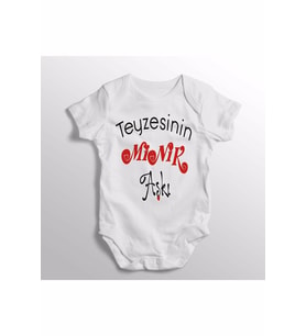 Teyzesinin Minik Aşkı Yazılı Baskılı Bebek Zıbını