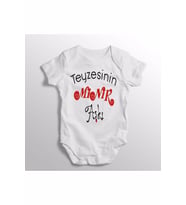 Teyzesinin Minik Aşkı Yazılı Baskılı Bebek Zıbını