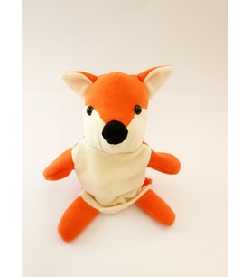 Peluş Tilki Kukla Oyuncak 25 cm Oyun Arkadaşı Yerli Üretim
