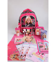 x Dekomus Lisanslı Barbie Girl Power Collection Büyük Boy Okul Ve Kalem Çantası, Beslenme Kabı Full Kırtasiye Seti