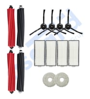 Roborock Q Revo Master Uyumlu 2 Ana Fırça 4 Yan Fırça 4 Filtre 2 Mop