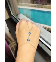 Gümüş Hilal ve Nazarlık Şahmeran Bileklik