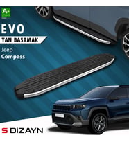 S-Dizayn Jeep Compass 3 Evo Krom Yan Basamak 193 Cm 2025 Üzeri A+ Kalite