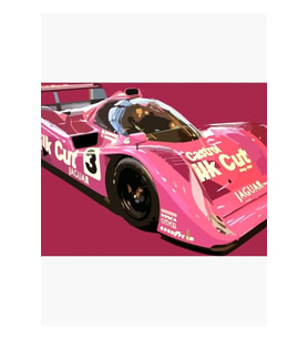 Ipek Kesim Xjr-14 Imsa Gtp Yarış Arabası Tablo Ahşap Poster Dekoratif
