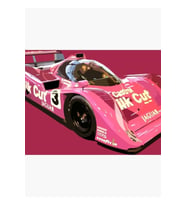 Ipek Kesim Xjr-14 Imsa Gtp Yarış Arabası Tablo Ahşap Poster Dekoratif