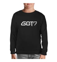 G.O.T7 - Logo Siyah Çocuk Sweatshirt