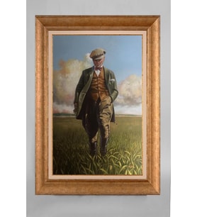 Altın Varaklı Paspartulu Çerçeveli Atatürk Tablo nt1190