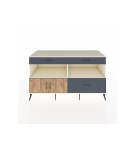 Kronos Konsol 2 Raflı 3 Çekmeceli 2 Kapaklı 176x59x99 Aytaşı-Çam/Antrasit