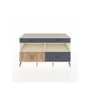 Kronos Konsol 2 Raflı 3 Çekmeceli 2 Kapaklı 176x59x99 Aytaşı-Çam/Antrasit