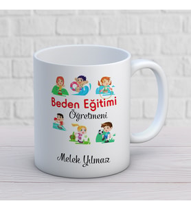 Kişiye Özel Meslek Beden Eğitimi Öğretmeni Hediyelik Kupa Bardak 1 Adet