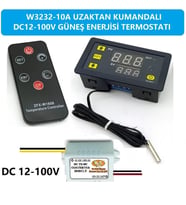 W3231A DC12-100V 10A Kumandalı Güneş Paneli Termostatı