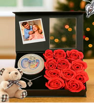 Sevgililer Günü Hediyesi Kokulu Mum İstiridye İçinde Gerçek İnci Kolye & Mini Peluş Ayıcık