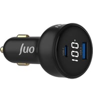 100W Led Ekranlı Type-C + USB-A Araç Şarj Aleti iPhone & Android & Notebook Araç içi Şarj Cihazı