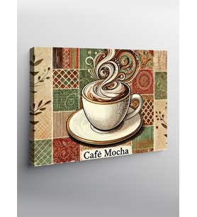 Kanvas Tablo Cafe Mocha Tasarımı