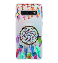 PrintiFy Samsung Galaxy S10 ile Uyumlu 1mm Slim Fit Nazar Boncuğu 6 Baskılı Şeffaf  Kılıf