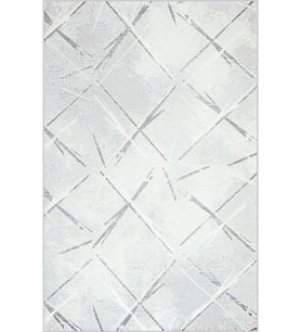 Eliana Home Baskılı, Yıkanabilir Kaymaz Taban Salon Halısı LNA0762 100x150 cm (Gri)