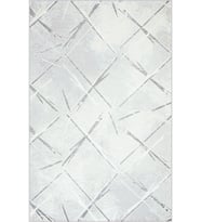 Eliana Home Baskılı, Yıkanabilir Kaymaz Taban Salon Halısı LNA0762 100x150 cm (Gri)