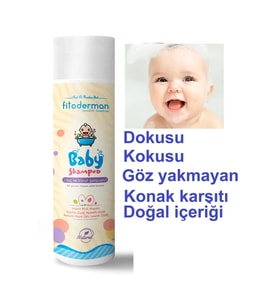 Fitoderman Kokusu, Dokusu, Göz Yakmayan, Konak Karşıtı Bebek Şampuanı