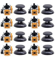 PS4 Analog Motor ve Topuz Seti 8+8 Playstation 4 Tamir PS4 Kol Analog Tamir Seti Yedek Parça (Turuncu)