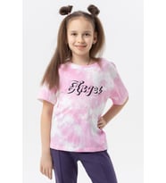 Breeze Kız Çocuk Tişört Yazı Baskılı 8-14 Yaş, Pembe