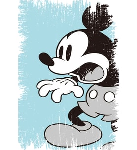 Mickey Mouse Tasarımlı Ahşap Poster